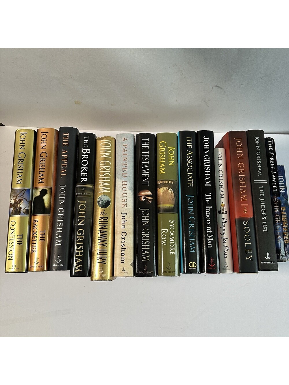 John Grisham 16 Book Lot Hardcover Novels Legal Thrillers Rainmaker Racketeer